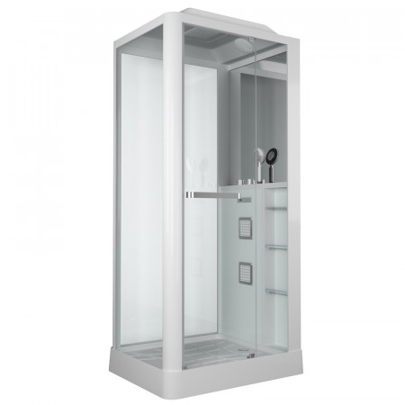 Душевая кабина Grossman Alba GR122 (80x100x225) дверь распашная,3 места