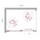 Душевой уголок BelBagno LUCE-AH-1-120/90-P-Cr