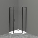 Душевой уголок BelBagno UNO-195-P-1-100-C-NERO Душевой уголок BelBagno UNO-195-P-1-100-C-NERO