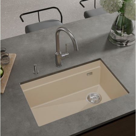 RIVELATO Мойка LINO 654-R 1-чаш 650*440 beige scuro арт.LN-654-R beige scuro