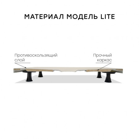 Душевой поддон угловой белый 1237477SH композиный материал 800х800х30 Lite Starohome