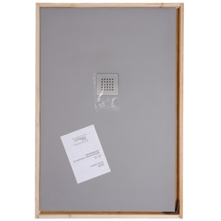 Душевой поддон серый матовый 1237835SH искусственный камень 1400х900х24 Solid Starohome