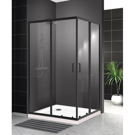Душевой уголок BelBagno UNO-195-AH-2-120/90-C-NERO Душевой уголок BelBagno UNO-195-AH-2-120/90-C-NERO