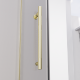 Душевая дверь Veconi Alassio G 1500x2000 брашированное золото стекло прозрачное AL-150-00-G-C4