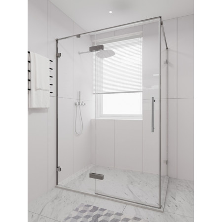 Душевой угол Veconi Alassio SP CH 1400х1000x2000 хром стекло прозрачное AL-SP-140100-00-CH-C4 (комплект)