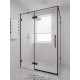 Душевой угол Veconi Alassio SP B 1300х1000x2000 черный матовый стекло прозрачное AL-SP-130100-00-B-C4 (комплект)
