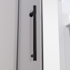 Душевой угол Veconi Alassio SP B 1300х1000x2000 черный матовый стекло прозрачное AL-SP-130100-00-B-C4 (комплект)