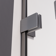 Душевой угол Veconi Alassio SP GR 1400х800x2000 брашированный графит стекло прозрачное AL-SP-14080-00-GR-C4 (комплект)