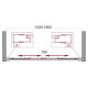 Шторка на ванну BelBagno UNIQUE-VF-2-150/180-140-P-Cr Шторка на ванну BelBagno UNIQUE-VF-2-150/180-140-P-Cr