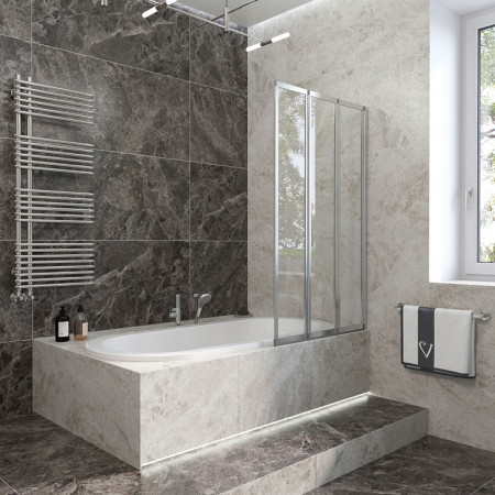 Шторка на ванну Veconi Palau PL-73R 900x1500 хром стекло прозрачное PL73R-90-01-19C5 Шторка на ванну Veconi Palau PL-73R 900x1500 хром стекло прозрачное PL73R-90-01-19C5