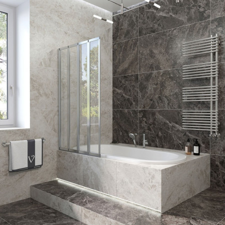 Шторка на ванну Veconi Palau PL-74L 900x1500 хром стекло прозрачное PL74L-90-01-19C5 Шторка на ванну Veconi Palau PL-74L 900x1500 хром стекло прозрачное PL74L-90-01-19C5