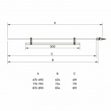 Шторка на ванну Veconi Palau PL-79 800x1500 хром стекло прозрачное PL79-80-01-C5