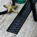 Душевой лоток с решеткой черный V550HB Harmony 550 монтаж в пол Veconi