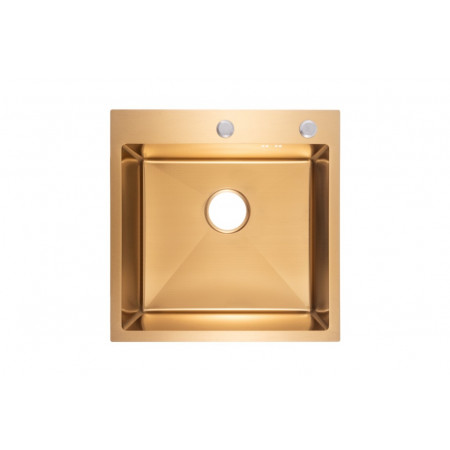 Мойка для кухни нерж.сталь Vans KVADRO 500*505 GOLD DECOR (Золото) Мойка для кухни нерж.сталь Vans KVADRO 500*505 GOLD DECOR (Золото)