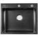 Мойка для кухни нерж.сталь Vans KVADRO 600*505 BLACK DECOR (Чёрный)
