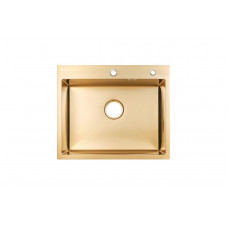 Мойка для кухни нерж.сталь Vans KVADRO 600*505 GOLD DECOR (Золото)