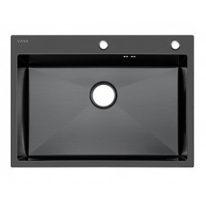 Мойка для кухни нерж.сталь Vans KVADRO 700*505 BLACK (Чёрный)