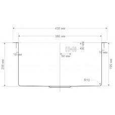Мойка нерж. сталь Seaman Eco Bremen Marino SBO-4345 Интегр 430 x 450