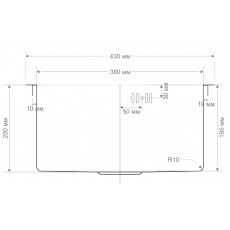 Мойка нерж. сталь Seaman Eco Bremen Marino SBO-4345 Интегр 430 x 450