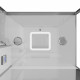 Душевая кабина Black & White G8898 с парогенератором