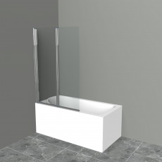 Шторка на ванну BelBagno UNO-V-2-120/150-C-Cr