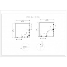 Душевой уголок Cezares STYLUS-O-M-A-2-90-C-Cr