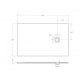 Поддон из искусственного мрамора Belbagno TRAY-MR-UNO-AH-140/90-35-W-CR Поддон из искусственного мрамора Belbagno TRAY-MR-UNO-AH-140/90-35-W-CR