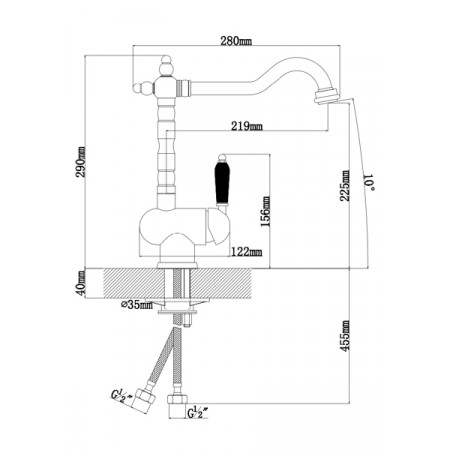 Смеситель ОДА FL антрацит (ODA FL, Anthracite) Смеситель ОДА FL антрацит (ODA FL, Anthracite)