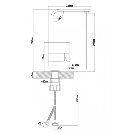 Смеситель СИЛЬВЕР FL антрацит (SILVER FL, Anthracite) Смеситель СИЛЬВЕР FL антрацит (SILVER FL, Anthracite)