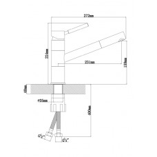 Смеситель ФИТА FL антрацит (FITA FL, Anthracite)
