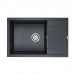 Мойка кварцевая FLUGEN 60, IT-GRANIT, PM317850-BLM, черный металлик, 780х500 мм, Paulmark