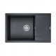 Мойка кварцевая FLUGEN 60, IT-GRANIT, PM317850-BLM, черный металлик, 780х500 мм, Paulmark