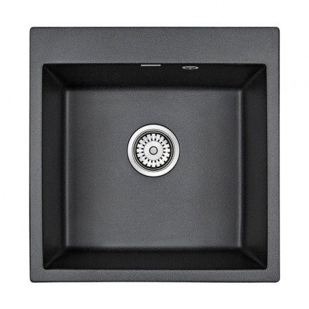 Мойка кварцевая KANTE 50, IT-GRANIT, PM105152-BL, черный, 510х520, Paulmark Мойка кварцевая KANTE 50, IT-GRANIT, PM105152-BL, черный, 510х520, Paulmark