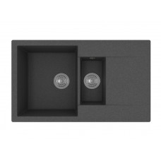 Мойка кварцевая  Florentina  Тоскана 860_К черный  (860 х 510)