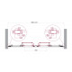 Дверь в проём BelBagno LUCE-BF-2-140-C-Cr