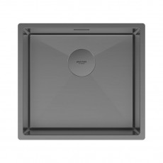 Мойка нерж. сталь NEXT 48 UNI, PM214844-BS, вороненая сталь, 480х440мм, Paulmark 1,2мм