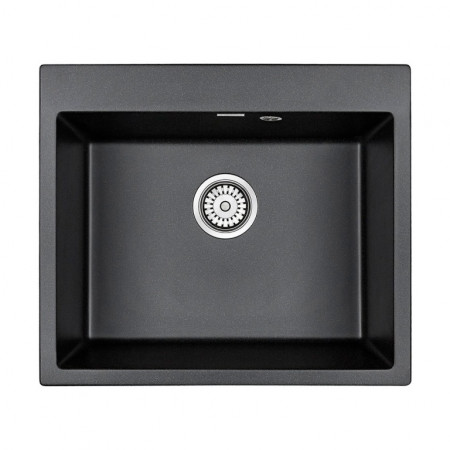 Мойка кварцевая KANTE 60, IT-GRANIT, PM106052-BL, черный, 600х520 мм, Paulmark Мойка кварцевая KANTE 60, IT-GRANIT, PM106052-BL, черный, 600х520 мм, Paulmark