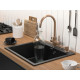 Мойка кварцевая KANTE 60, IT-GRANIT, PM106052-BL, черный, 600х520 мм, Paulmark Мойка кварцевая KANTE 60, IT-GRANIT, PM106052-BL, черный, 600х520 мм, Paulmark