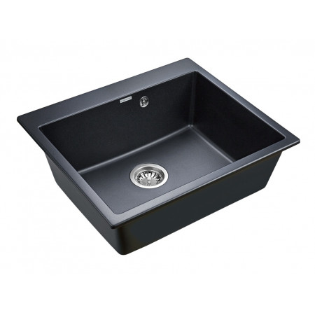 Мойка кварцевая KANTE 60, IT-GRANIT, PM106052-BLM , черный металлик, 600х520 мм, Paulmark Мойка кварцевая KANTE 60, IT-GRANIT, PM106052-BLM , черный металлик, 600х520 мм, Paulmark
