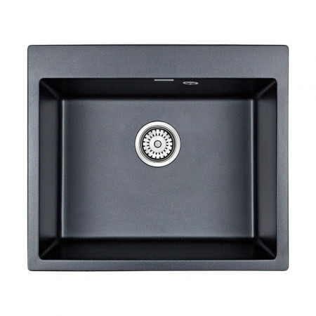 Мойка кварцевая KANTE 60, IT-GRANIT, PM106052-BLM , черный металлик, 600х520 мм, Paulmark Мойка кварцевая KANTE 60, IT-GRANIT, PM106052-BLM , черный металлик, 600х520 мм, Paulmark