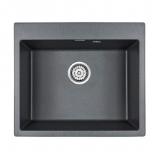 Мойка кварцевая KANTE 60, IT-GRANIT, PM106052-DG, графит, 600х520 мм, Paulmark