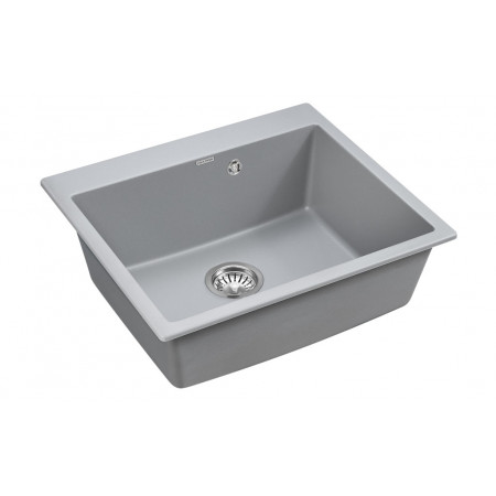 Мойка кварцевая KANTE 60, IT-GRANIT, PM106052-GRM, серый металлик, 600х520 мм, Paulmark Мойка кварцевая KANTE 60, IT-GRANIT, PM106052-GRM, серый металлик, 600х520 мм, Paulmark