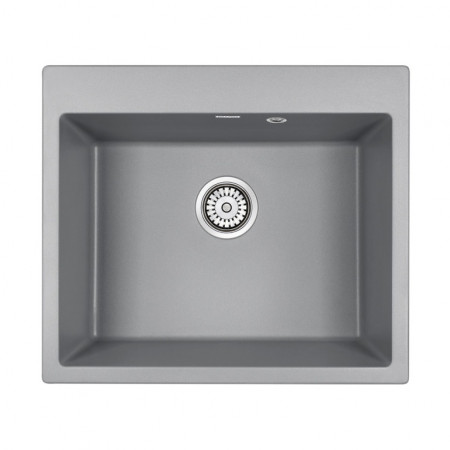 Мойка кварцевая KANTE 60, IT-GRANIT, PM106052-GRM, серый металлик, 600х520 мм, Paulmark Мойка кварцевая KANTE 60, IT-GRANIT, PM106052-GRM, серый металлик, 600х520 мм, Paulmark