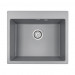 Мойка кварцевая KANTE 60, IT-GRANIT, PM106052-GRM, серый металлик, 600х520 мм, Paulmark