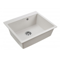 Мойка кварцевая KANTE 60, IT-GRANIT, PM106052-WH, белый, 600х520 мм, Paulmark