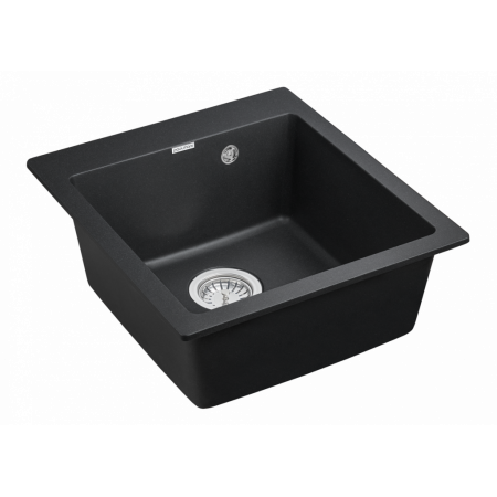 Мойка кварцевая KANTE 45, IT-GRANIT, PM104651-BL, черный, 460х510 мм, Paulmark Мойка кварцевая KANTE 45, IT-GRANIT, PM104651-BL, черный, 460х510 мм, Paulmark