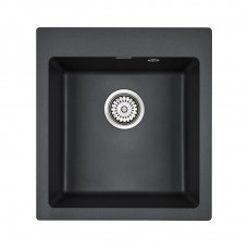 Мойка кварцевая KANTE 45, IT-GRANIT, PM104651-BL, черный, 460х510 мм, Paulmark