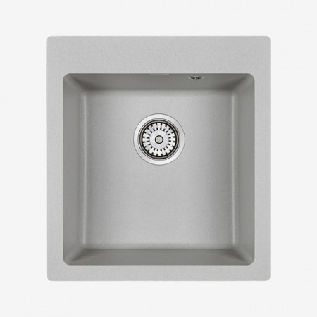 Мойка кварцевая KANTE 45, IT-GRANIT, PM104651-GR, серый, 460х510 мм, Paulmark Мойка кварцевая KANTE 45, IT-GRANIT, PM104651-GR, серый, 460х510 мм, Paulmark