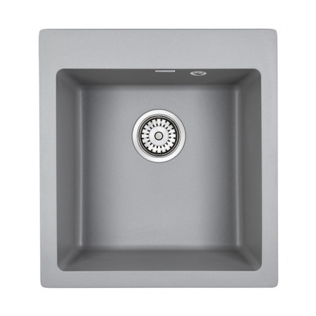 Мойка кварцевая KANTE 45, IT-GRANIT, PM104651-GRM, серый металлик, 460х510 мм, Paulmark Мойка кварцевая KANTE 45, IT-GRANIT, PM104651-GRM, серый металлик, 460х510 мм, Paulmark