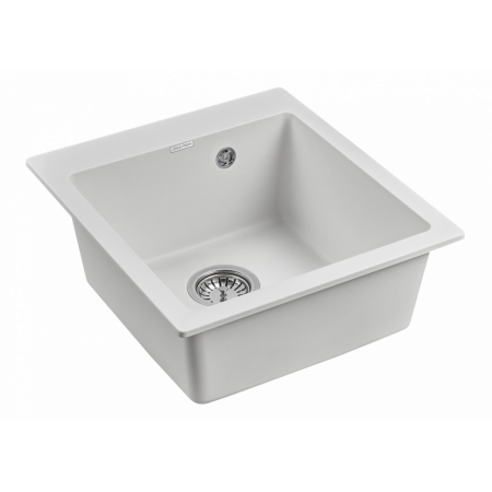 Мойка кварцевая KANTE 45, IT-GRANIT, PM104651-WH, белый, 460х510 мм, Paulmark